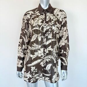 NEW!!! GALITA women cotton blend blouse size L